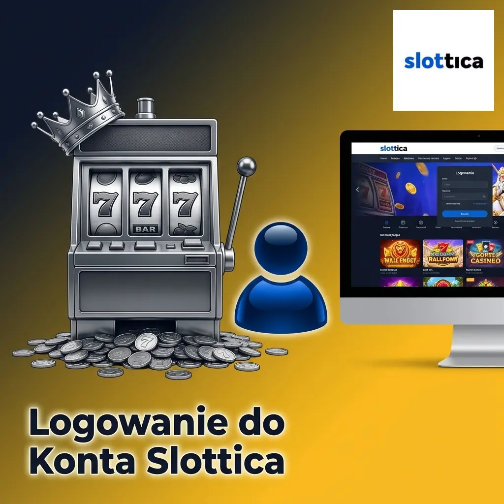 Logowanie do konta Slottica – formularz z polem e-mail, hasłem i przyciskiem zaloguj się
