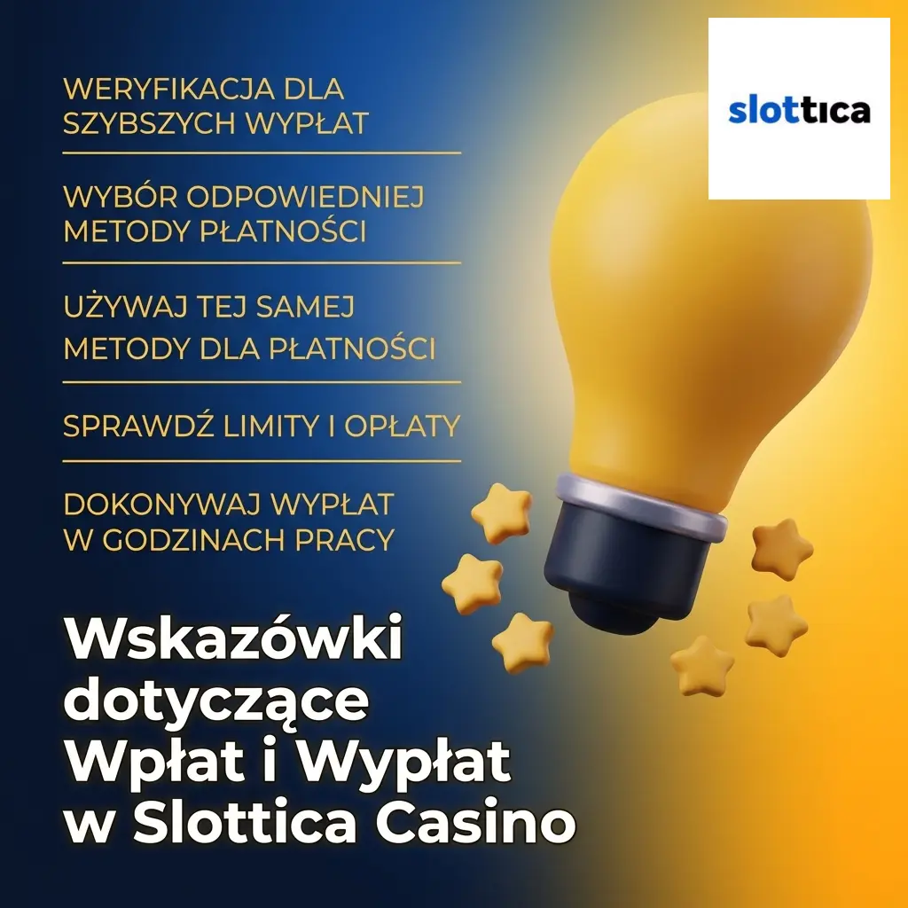Wskazówki dotyczące wpłat i wypłat w Slottica Casino – szybkie transakcje i unikanie problemów